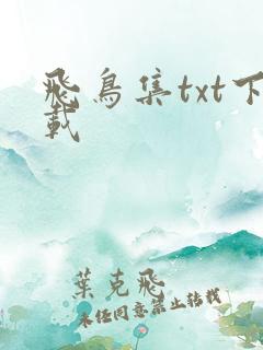 飞鸟集txt下载