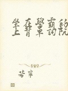 坐在学霸的棍子上背单词阮梅