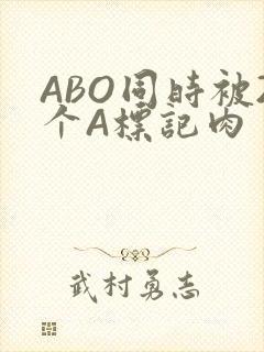 ABO同时被2个A标记肉