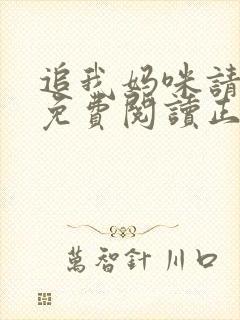 追我妈咪请排队免费阅读正版