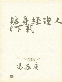 贴身经理人txt下载