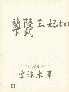 兰陵王妃txt下载