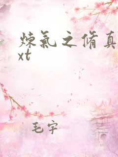 炼气之修真者txt