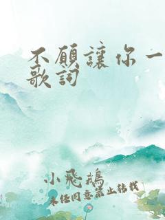 不愿让你一个人歌词