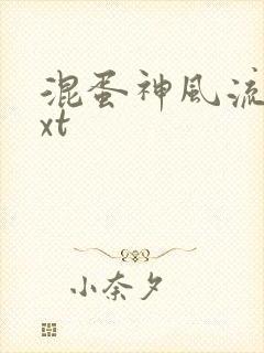 混蛋神风流史txt