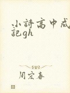 小诗高中成长日记gh