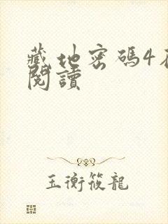 藏地密码4在线阅读