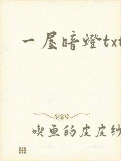 一屋暗灯txt