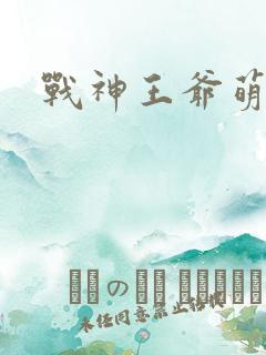 战神王爷萌虎妃