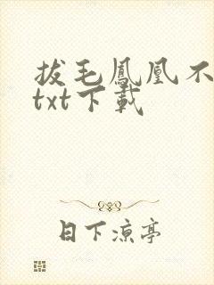 拔毛凤凰不如鸡txt下载