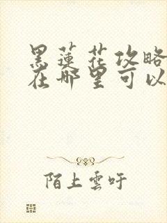 黑莲花攻略手册在哪里可以免费阅读