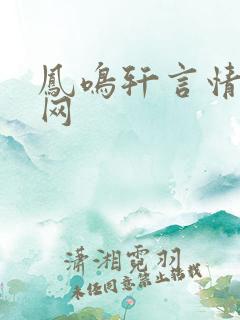 凤鸣轩言情小说网