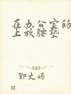 在办公室的椅子上放腰垫