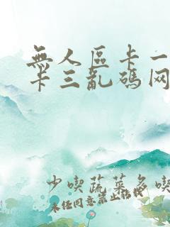 无人区卡一卡二卡三乱码网站