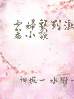 少妇系列激情短篇小说