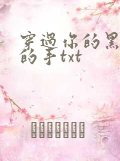 穿过你的黑发我的手txt