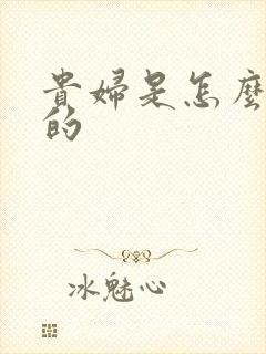 贵妇是怎么炼成的