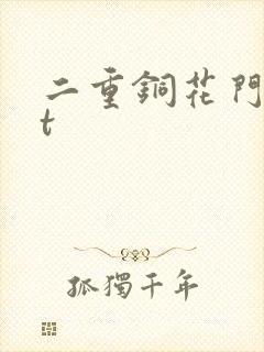二重铜花门txt