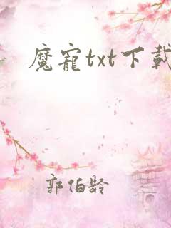 魔宠txt下载
