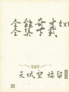 全能奇才txt全集下载