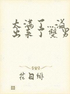 太满了...溢出来了双男动漫