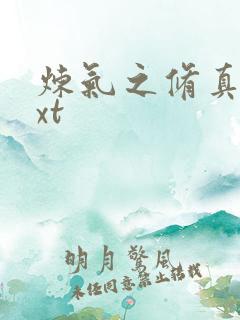 炼气之修真者txt