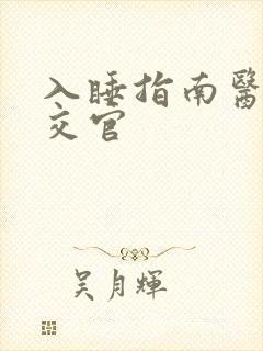 入睡指南医生外交官