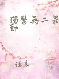 独医无二最新章节