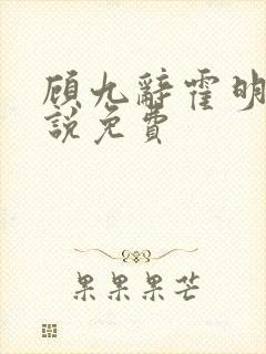 顾九辞霍明澈小说免费