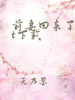 前妻回来了txt下载