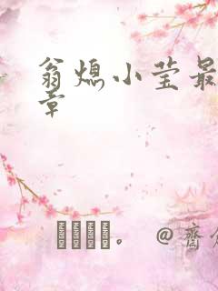 翁熄小莹最新节章