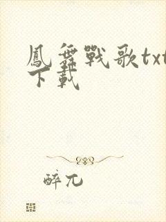 凤舞战歌txt下载