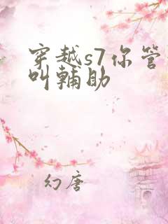 穿越s7你管这叫辅助