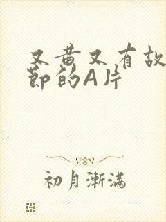 又黄又有故事情节的A片