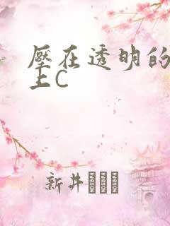 压在透明的玻璃上C