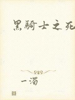 黑骑士之死
