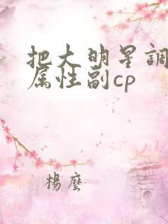 把大明星调成专属性副cp