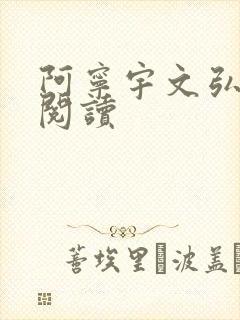 阿宁宇文弘免费阅读