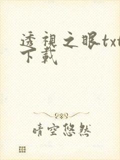 透视之眼txt下载