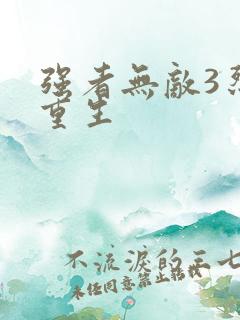 强者无敌3烈火重生