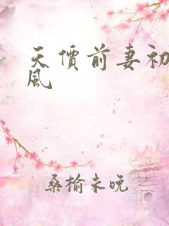 天价前妻初夏有风