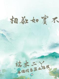 相敬如宾不相睹