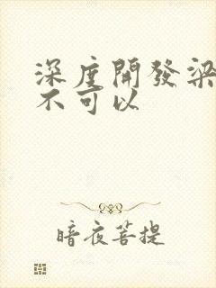 深度开发梁医生不可以