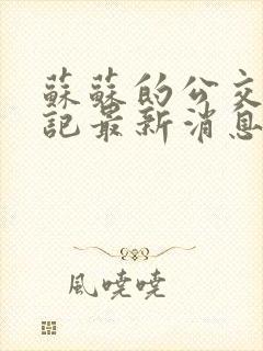 苏苏的公交车日记最新消息