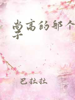 尚高的那个臭小子