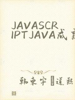 JAVASCRIPTJAVA成熟亲子