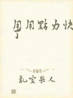 用用点力快要到了