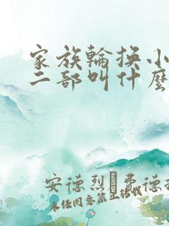 家族轮换小说第二部叫什么名字