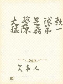 大学足球教练王猛陈磊第一篇