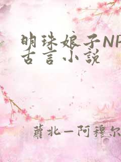 明珠娘子NPC古言小说